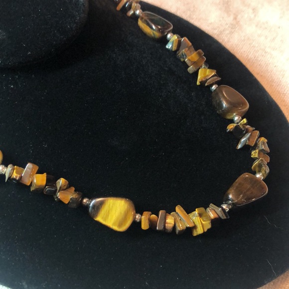 Beautiful Tiger eyes necklace 18-20” - Picture 10 of 10